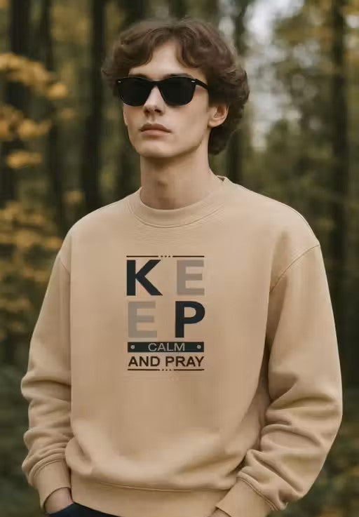 GENERIC MEN PRINTED Cotton Blend Full Sleeve T-shirt for men