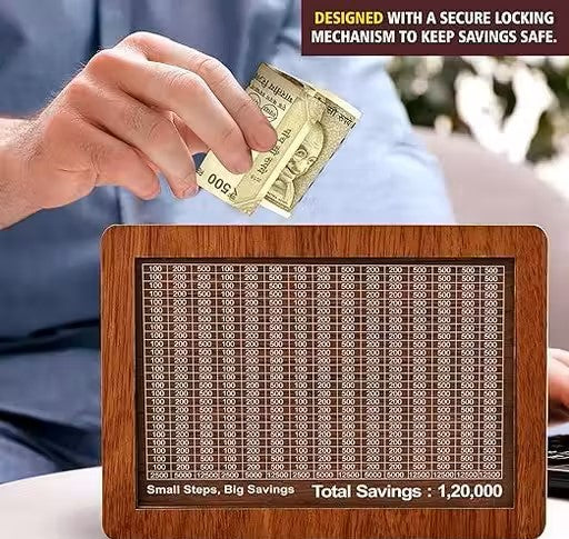 Wooden Coin Piggy Bank