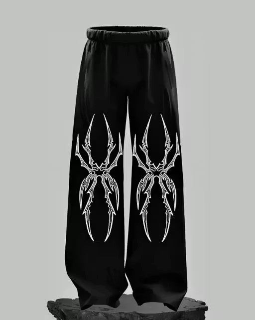 Spider Print Baggy Trouser For Women and Men in GYM